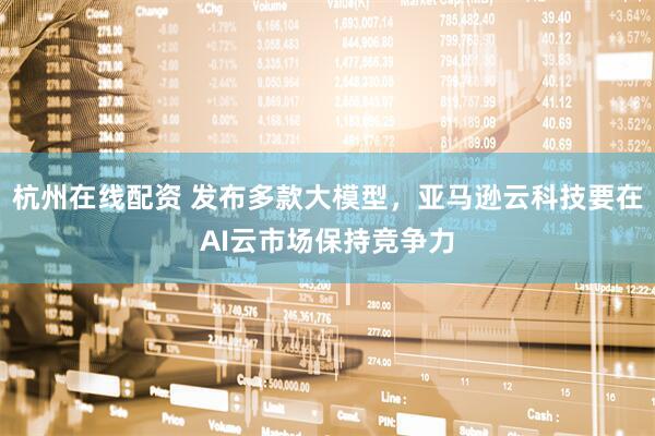 杭州在线配资 发布多款大模型，亚马逊云科技要在AI云市场保持竞争力